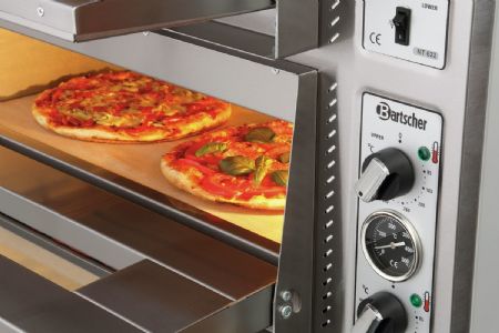 Four à Pizzas professionnel électrique NT 622 Triphasé 2 chambres 8 pizzas Ø 30 cm - Bartscher - 2002095