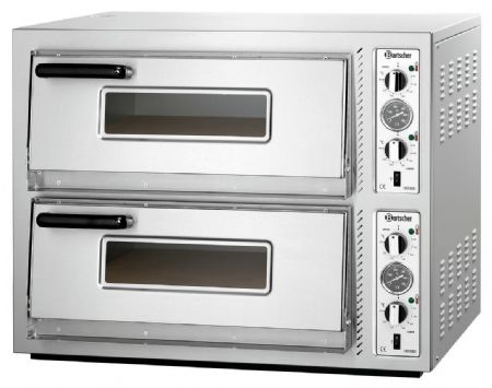 Four à Pizzas professionnel électrique NT 622 Triphasé 2 chambres 8 pizzas Ø 30 cm - Bartscher - 2002095