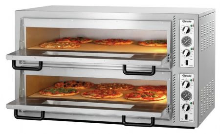 Four à Pizzas professionnel électrique NT 921 double chambre 12 pizzas 30 cm - Bartscher - 2002121