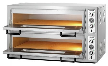 Four à Pizzas professionnel électrique NT 921 double chambre 12 pizzas 30 cm - Bartscher - 2002121