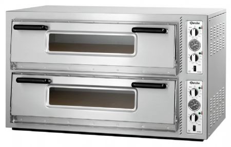 Four à Pizzas professionnel électrique NT 921 double chambre 12 pizzas 30 cm - Bartscher - 2002121