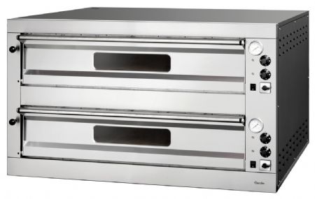 Four à Pizzas professionnel électrique ET205, 2BK 1050x1050, Triphasé, 2 chambres, 18 pizzas, Ø 33 cm - Bartscher - 2002170