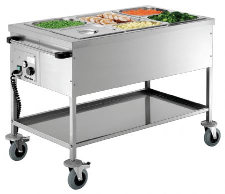 Chariot Bain marie 3 x 1/1 GN chauffage sec 90 °C 2 kW - Bartscher - 200255 Chariot Bain marie 3 x 1/1 GN chauffage sec 90 °C 2 kW - Bartscher - 200255