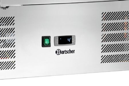 Saladette réfrigérée Table de préparation 900T2 2 portes 260 litres 0-10 °C - Bartscher - 200359
