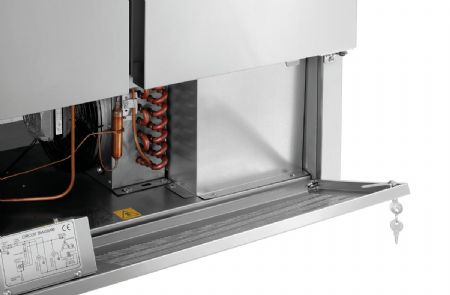 Saladette réfrigérée Table de préparation 900T2 2 portes 260 litres 0-10 °C - Bartscher - 200359