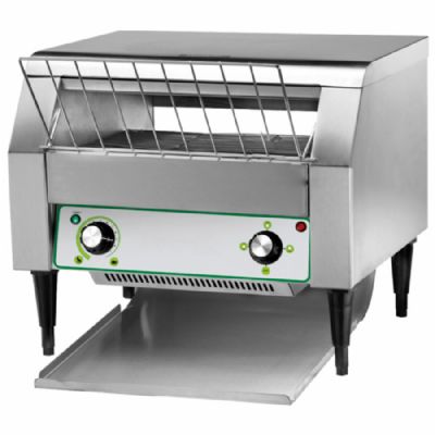 Toasteur tunnel inox avec minuterie largeur bande 350 mm et 120-350 pcs/h Toasteur tunnel inox avec minuterie largeur bande 350 mm et 120-350 pcs/h