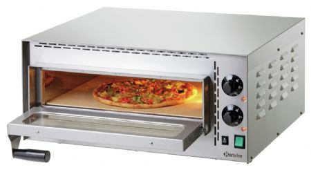 Petits four à pizza pro Mini Plus gaz 1 chambre vitrée 2 x 6 pizzas 330 mm - Bartscher - 203530