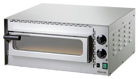 Petits four à pizza pro Mini Plus gaz 1 chambre vitrée 2 x 6 pizzas 330 mm - Bartscher - 203530