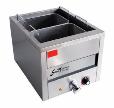 Cuiseur  ptes lectrique de table avec robinet de vidange 1 Cuve 15 litres avec 2 paniers ( 2x1/2)