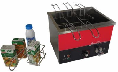 Chauffre briques de table avec robinet de vidange lectrique - 6 paniers de 1 brique