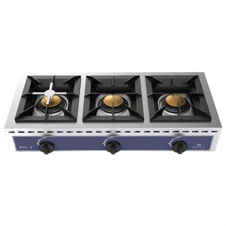 Cuisinière professionnelle à gaz 3 brûleurs 21 kW - Virtus - 2127U Cuisinière professionnelle à gaz 3 brûleurs 21 kW - Virtus - 2127U