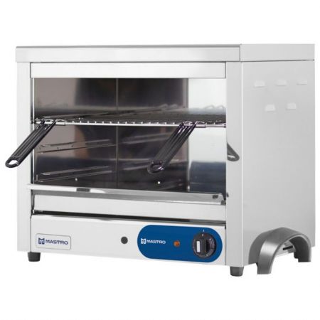 Salamandre électrique fermée sur 3 côtés, 600x400x455 mm - Virtus - 2160F