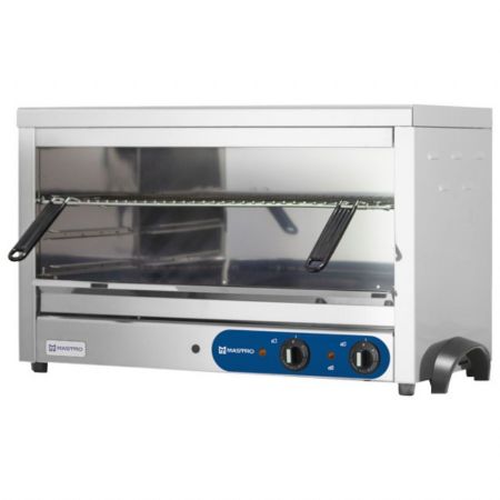 Salamandre fermée sur 3 côtés, 650x350 mm, électrique, 800x400x455 mm - Virtus - 2161F