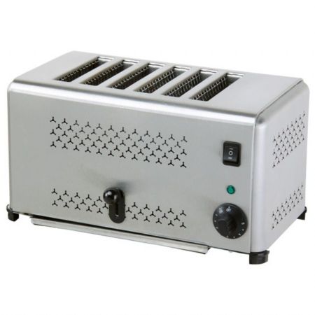 Toaster pour 6 tranches 2.5 kW 410x270x220 mm - Virtus - 2207R