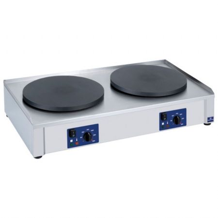 Crêpière et gaufrier électrique 2 plaques de 400 mm température positive - Virtus - 2233X