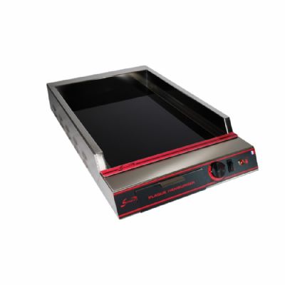 Plaque  snacker lectrique  poser en vitrocramique special burger surface lisse - Largeur 560mm