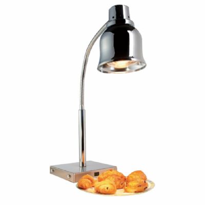 Lampe chauffante lectrique chrome sur socle