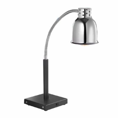 Lampe chauffante lectrique noir sur socle