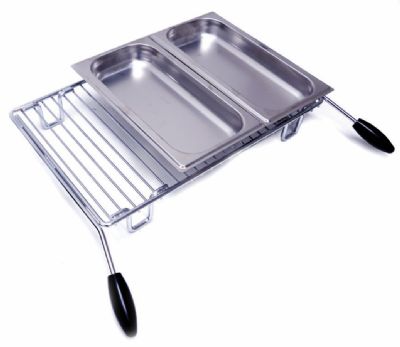 Salamandre lectrique ferme en vitrocramique rglale en hauteur  - 560x500x400 mm