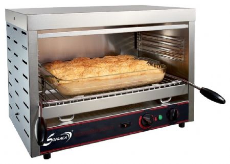 Salamandre professionnelle monophasée vitrocéramique 560x500x400 mm - Sofraca - 24042V