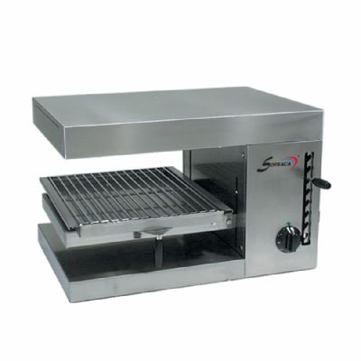 Salamandre lectrique L55 avec base mobile 1 zone de chauffe - grille 375x400 mm