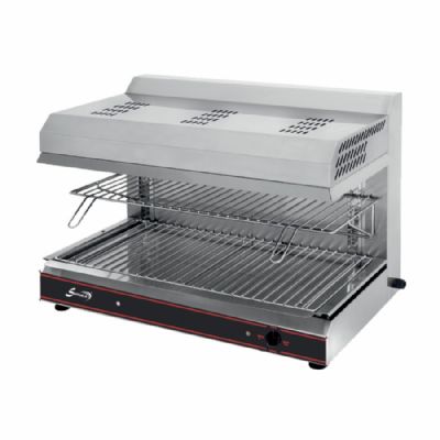 Salamandre lectrique  plafond fixe et rsistance blindes 2 zones de chauffe - grille 740x375mm