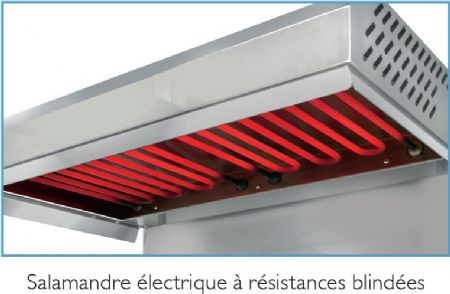 Salamandre professionnelle Triphasé 4 niveaux plafond fixe 800x640x590 mm - Sofraca - 24084