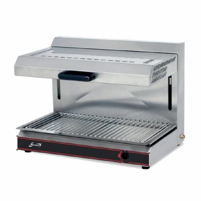 Salamandre gaz bouteille  plafond mobile 2 zones de chauffe - grille 740x375 mm
