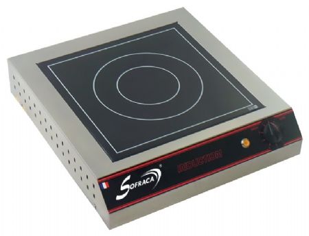 Plaque à induction professionnelle 1 zone de cuisson 3600 W - Sofraca - 27022