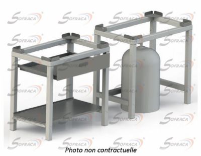 Support pour rchaud 2 feux gaz Version - Avec tagre