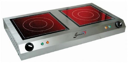 Réchaud professionnel vitrocéramique Monophasé 2 feux 2x 3500 W - Sofraca - 27114D Réchaud professionnel vitrocéramique Monophasé 2 feux 2x 3500 W - Sofraca - 27114D
