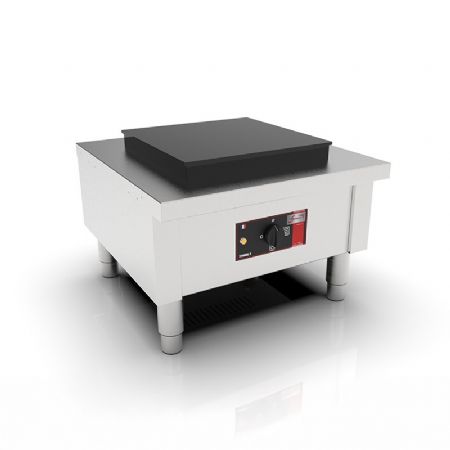 Rchaud lectrique sur pieds rglables 1 zone carre 400x400mm - 5kW