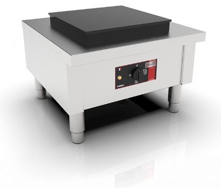 Réchaud professionnel Triphasé 1 plaque carrée fonte 5000 W - Sofraca - 27144XXL-2