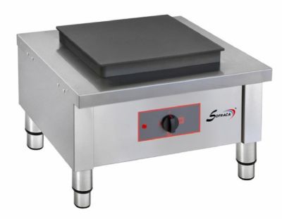 Rchaud lectrique sur pieds rglables 1 zone carre 400x400mm - 5kW