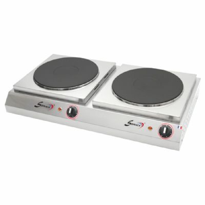 Rchaud lectrique  poser 2 zones de cuisson en largeur 220mm diamtre chacunes - 4kW