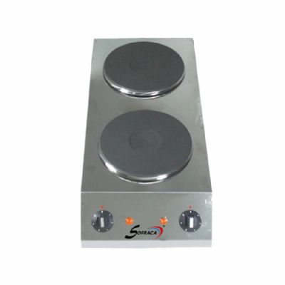 Rchaud lectrique  poser 2 zones de cuisson en profondeur 220mm diamtre chacunes - 4kW
