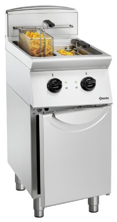 Friteuse professionnelle profondeur 700, L400, 2x8L - Bartscher - 272335
