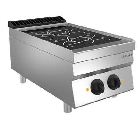 Fourneau  induction lectrique avec 2 zones de cuisson  2x5 KW - 220 mm