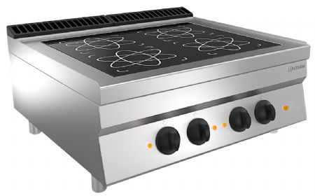 Fourneau  induction lectrique avec 2 zones de cuisson 220 mm