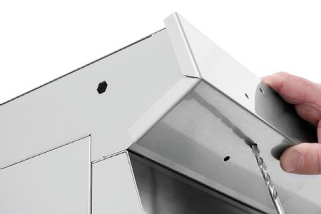 Rail de cuisine inox charge max 15 kg - largeur 1200 mm