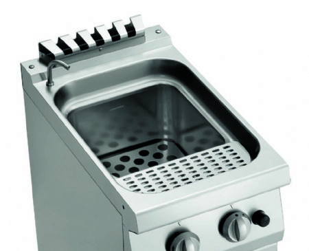 Cuiseur ptes gaz sur meuble 1 porte battante 24 L - 400x700x850 mm