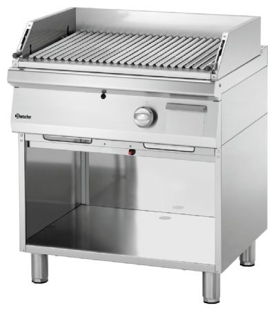 Gril à pierre de lave 700VR G180 Gaz sur pied 800x700x850 mm - Bartscher - 2856311