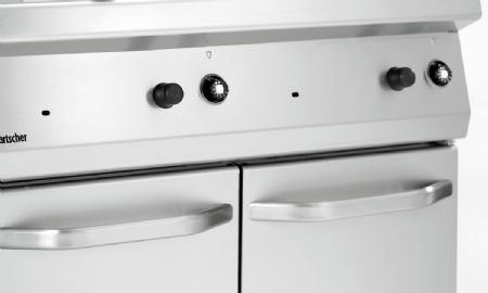 Friteuse professionnelle profondeur 700 gaz 700, L800, 2x15L, Gaz, sur pied, 2 cuves de 15 L, 30 kW - Bartscher - 2859271