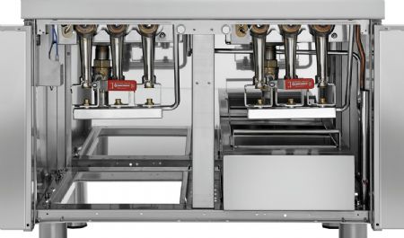 Friteuse professionnelle profondeur 700 gaz 700, L800, 2x15L, Gaz, sur pied, 2 cuves de 15 L, 30 kW - Bartscher - 2859271