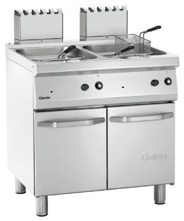 Friteuse professionnelle profondeur 700 gaz 700, L800, 2x15L, Gaz, sur pied, 2 cuves de 15 L, 30 kW - Bartscher - 2859271 Friteuse professionnelle profondeur 700 gaz 700, L800, 2x15L, Gaz, sur pied, 2 cuves de 15 L, 30 kW - Bartscher - 2859271