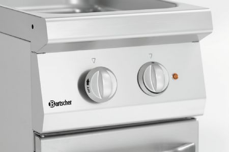 Cuiseur à pâte pro profondeur 700 électrique sur pied, L400, 24L, 7 kW - Bartscher - 286305