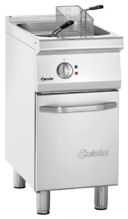 Friteuse professionnelle profondeur 700, L400, 15L, sur pied, Triphasé, 1 cuve, 15 litres, 15 kW - Bartscher - 286917 Friteuse professionnelle profondeur 700, L400, 15L, sur pied, Triphasé, 1 cuve, 15 litres, 15 kW - Bartscher - 286917