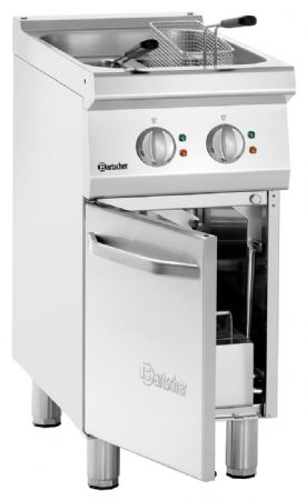 Friteuse professionnelle profondeur 700, L400, 2x9L, électrique, sur pied, 15 kW - Bartscher - 286925
