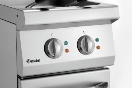 Friteuse professionnelle profondeur 700, L400, 2x9L, électrique, sur pied, 15 kW - Bartscher - 286925