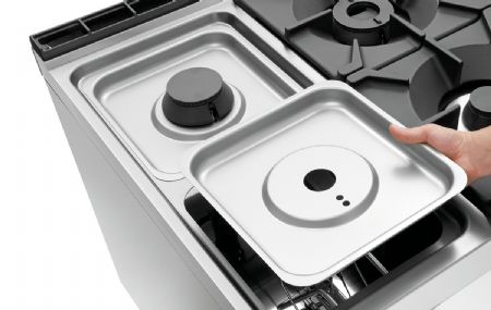 Fourneau profondeur 900 gaz,6 foyers,Four électrique2/1GN,NS - Bartscher - 2952481